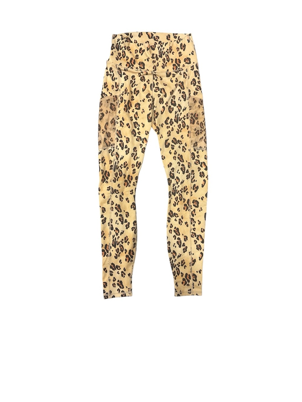 Women’s Leopard Print Active Leggings - Tan